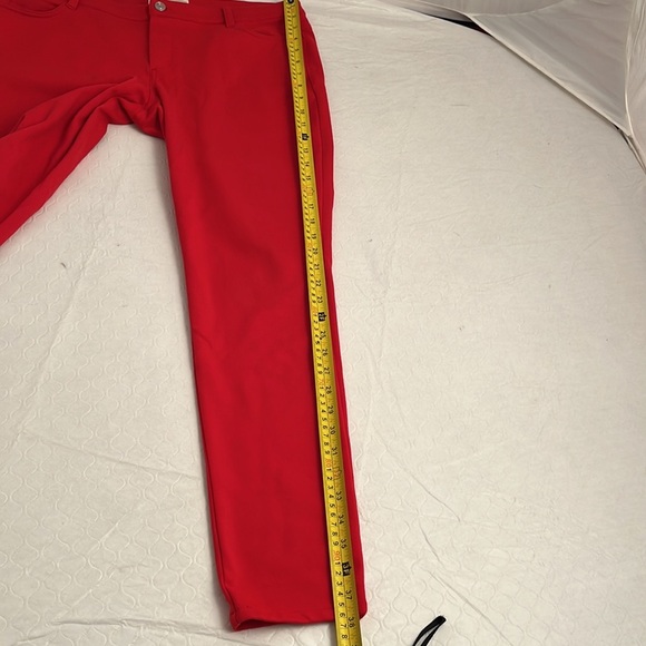 Michael Kors red skinny stretch 5 pocket ponte knit pants - Picture 10 of 11